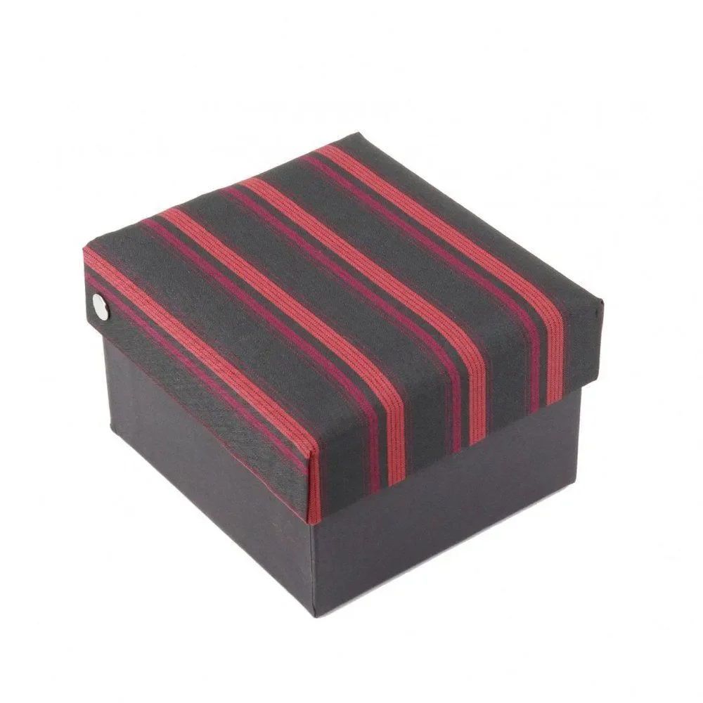 💠3-Pc Boxed Gift Tie Set Coordinated Print Cuff Links Pocket Square